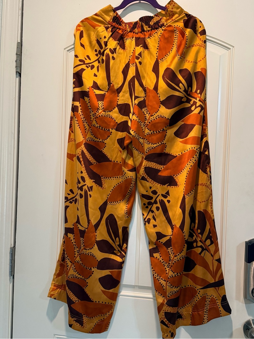 House of Harlow 1960 Multicolor Satin Tropical Print Pants